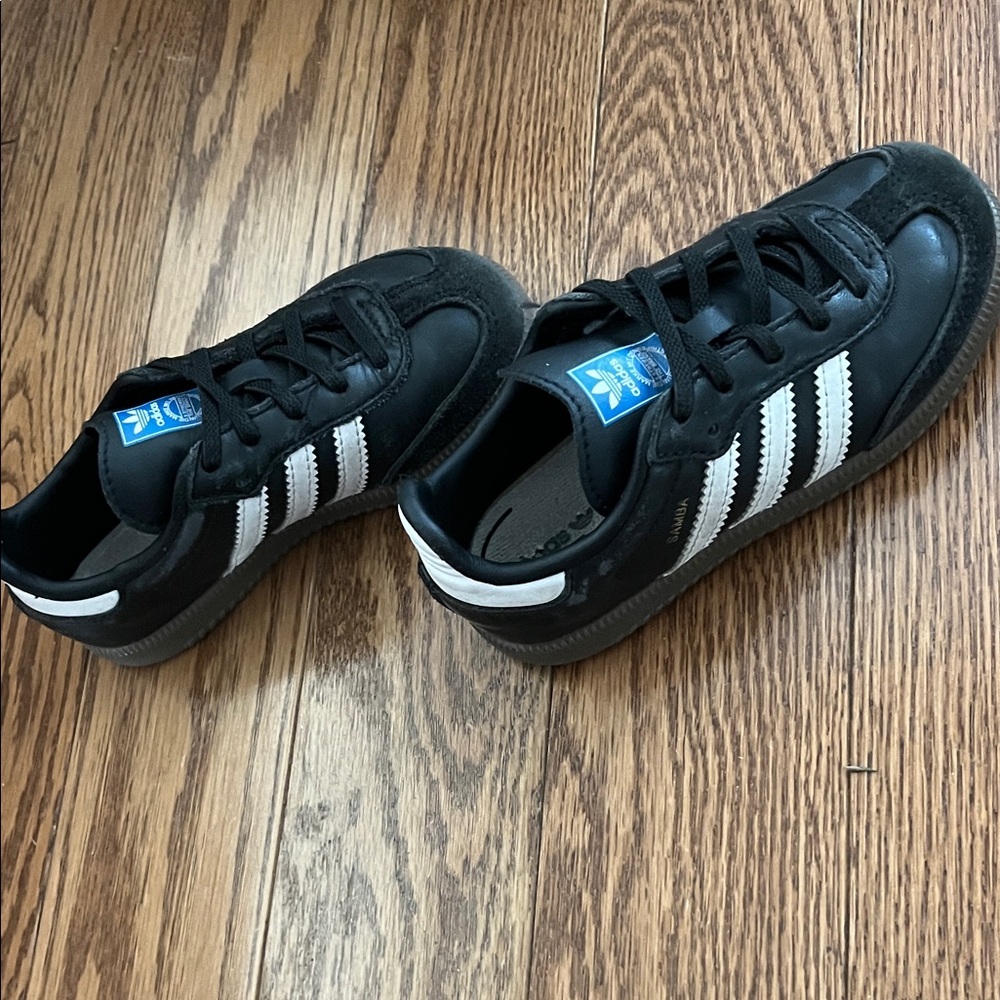 Adidas Kids Black and White Sneakers